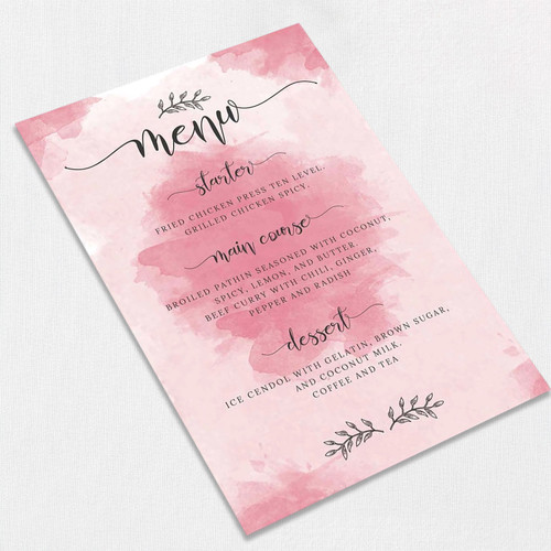 Almahira Wedding Menu Wedding Menu 