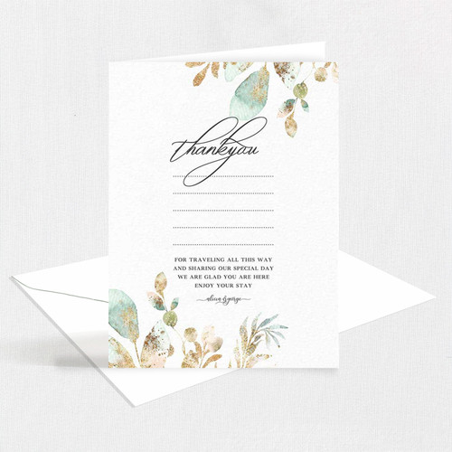 Delicate Calligraphy Thank You Cards Thank you Cards Leslie Stationery Store
