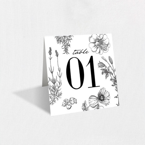 Megan Table Numbers Table Number Stationery Store & Wedding Invitations by Leslie Store