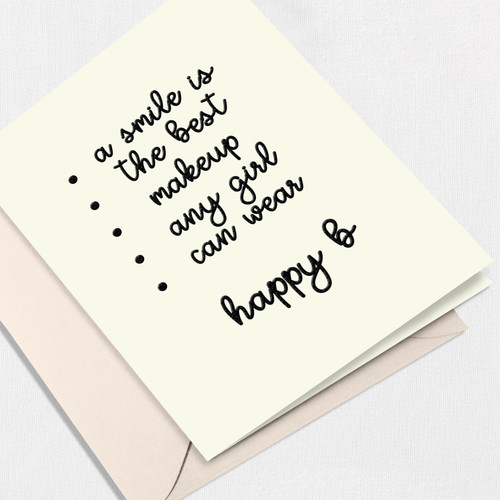 The Best Makeup Greeting Card All Cards Leslie Store