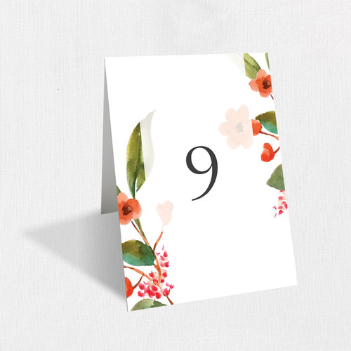 Violet Table Numbers Table Number Leslie Stationery Store