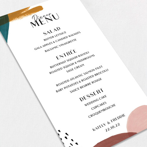 Katelyn Wedding Menu