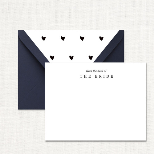 From The Bride Note Set STATIONERY Leslie Store