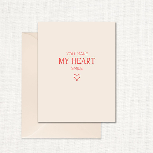 You Make My Heart Smile Greeting Card All Cards Leslie Store You Make My Heart Smile Greeting Card All Cards Leslie Store