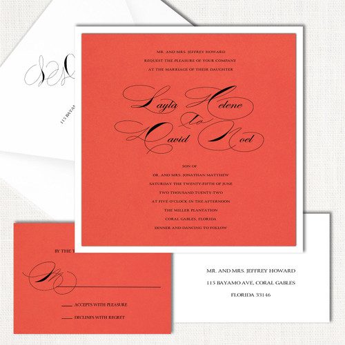 Layla Square Wedding Invitations elegant glitter thermography wedding planner Stationery Store & Wedding Invitations by Leslie Store wholesale