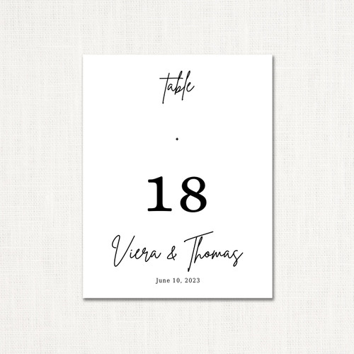 Viera Table Numbers elegant glitter thermography wedding planner Stationery Store & Wedding Invitations by Leslie Store wholesale