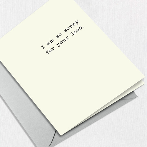 Sorry for Your Loss Greeting Card All Cards Leslie Store