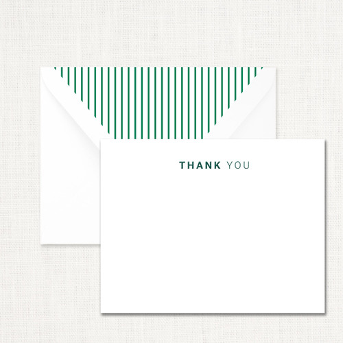 Thank You, Green Note Set Stationery Boxed Note Sets Leslie Store