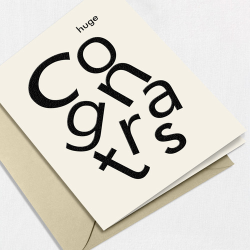 Huge Congrats Greeting Card All Cards Leslie Store