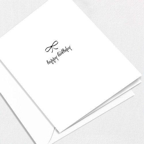 Script Happy Birthday Greeting Card All Cards Leslie Store