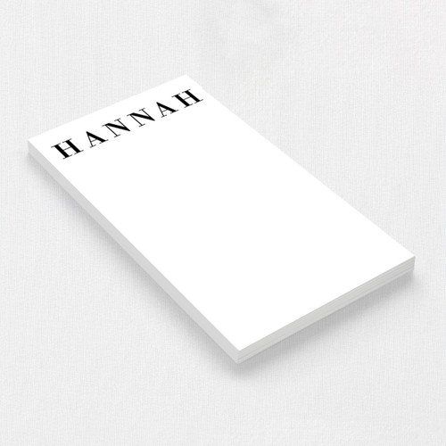 Hannah Notepad Personalized Notepads Leslie Store