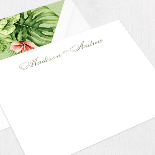 Madison Couples Personalized Stationery Card