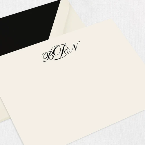 Brooke Couples Flat Notecard Stationery For Couples Leslie Stationery Store