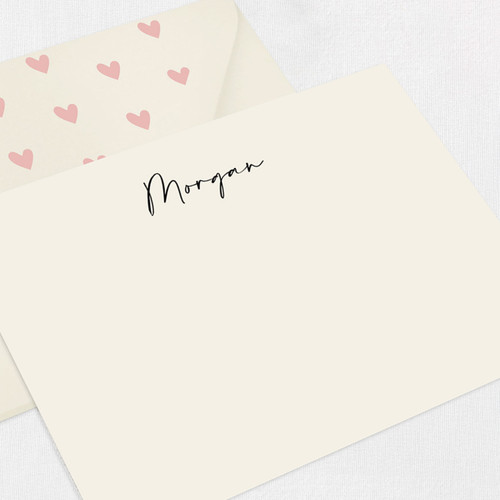 Morgan Personalized Stationery Card