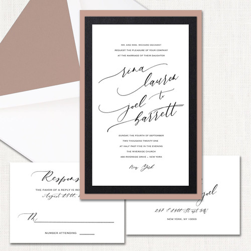 Rina Spice Wedding Invitations Three Layered Leslie Stationery Store