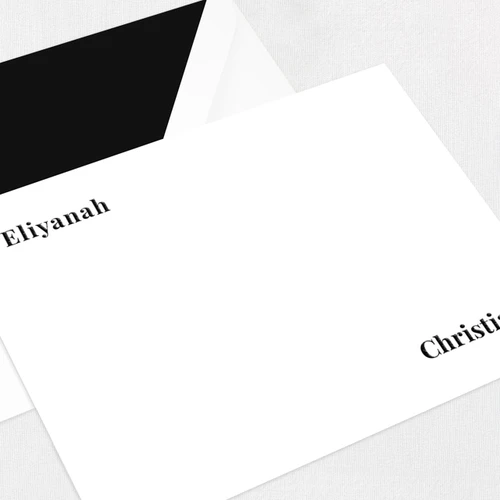 Eliyanah Couples Flat Notecard Stationery For Couples Leslie Stationery Store