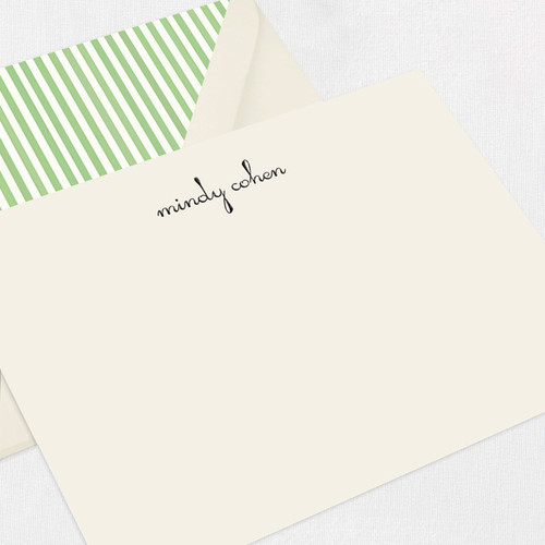 Mindy Personalized Stationery Card