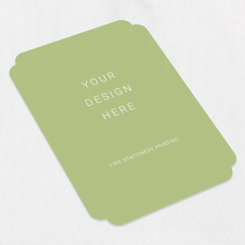 Double Rounded Cards Print Die Cut Cards Leslie Stationery Store