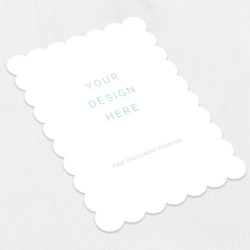 Scallop Cards - We Print Your Design