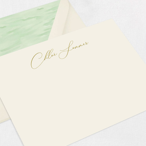 Chloe Personalized Stationery Card Personalized Notes & Cards Leslie Stationery Store