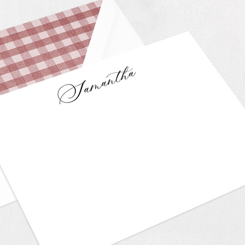 Samantha Personalized Stationery Card