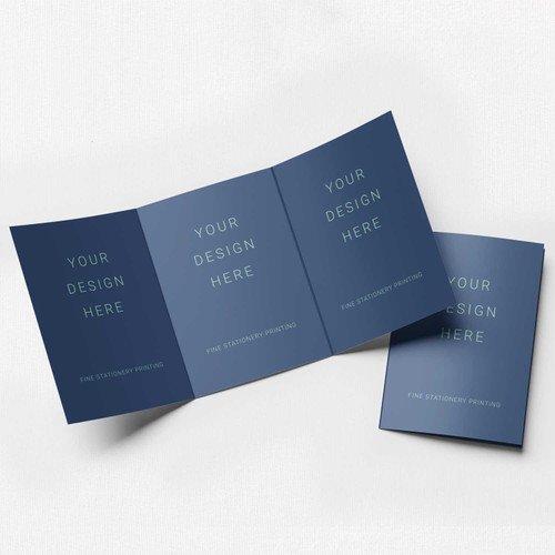 Tri-Fold Cards - We Print Your Design Folded Cards Leslie Stationery Store
