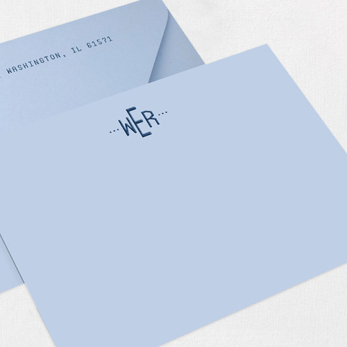 WER Flap Notecard Custom Stationery Leslie Stationery Store