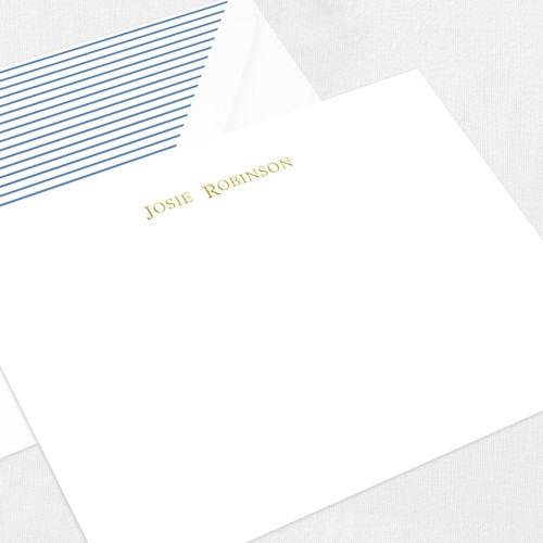 Josie Flat Notecard Custom Stationery Leslie Stationery Store