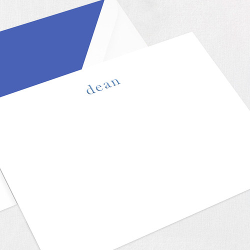 Dean Flat Notecard Custom Stationery Leslie Stationery Store