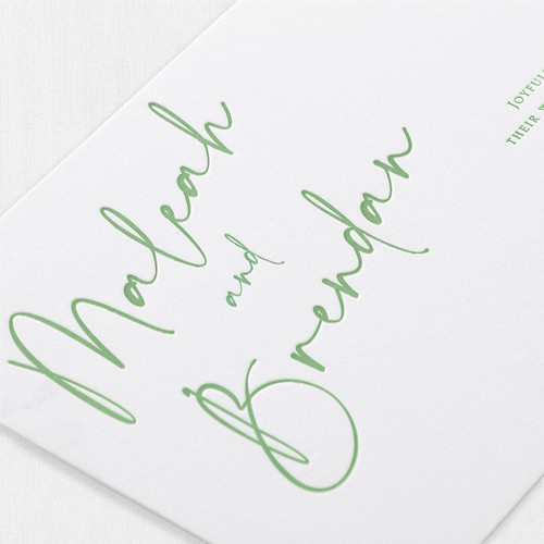 Letterpress Save the Date Letterpress Leslie Stationery Store