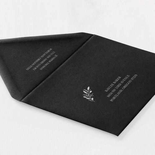 White Ink Envelopes Print
