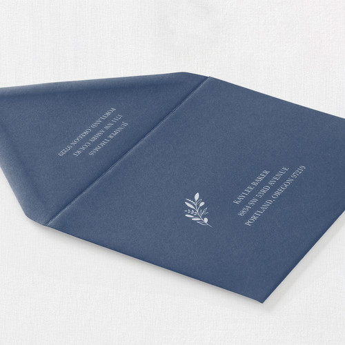 Sapphire Envelope - White Ink