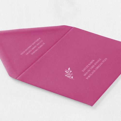 Fuchsia Envelope - White Ink Envelopes Leslie Stationery Store