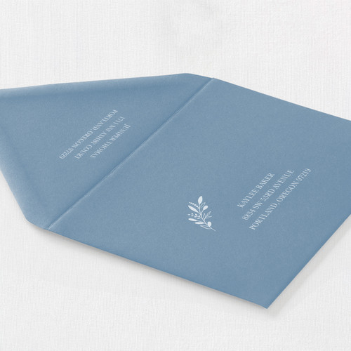 New Blue Envelope - White Ink