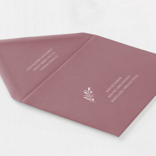 Rose Envelope - White Ink