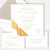 Courtney Square Ribbon Wedding Invitations Two Layered Leslie Store
