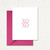 Pink XOXO Greeting Card All Cards Leslie Store