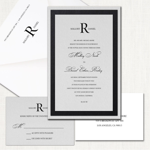 Glamour Monogram Wedding Invitations wholesale wedding planner affiliate program leslie store Glamour Monogram Wedding Invitations wholesale wedding planner affiliate program leslie store