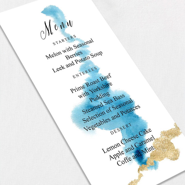 Ocean Blue Wedding Menu Wedding Menu  Ocean Blue Wedding Menu Wedding Menu