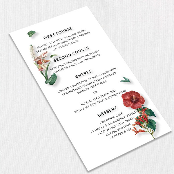 Ariana Wedding Menu Wedding Menu  Ariana Wedding Menu Wedding Menu