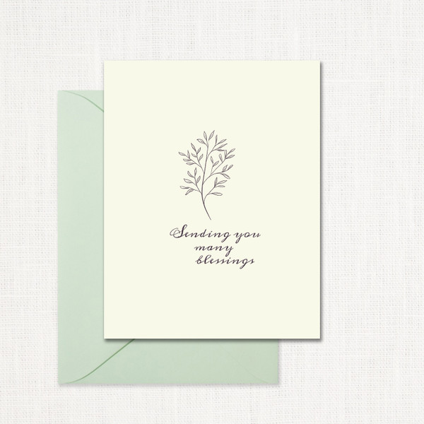 Sending Many Blessings Greeting Card wholesale wedding planner affiliate program leslie store Sending Many Blessings Greeting Card wholesale wedding planner affiliate program leslie store