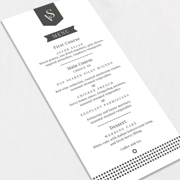 Vicky Wedding Menu Vicky Wedding Menu