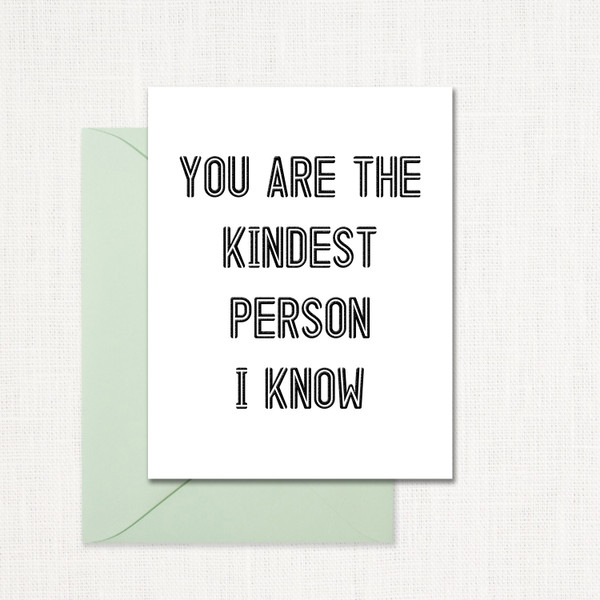 Kindest Person Greeting Card wholesale wedding planner affiliate program leslie store Kindest Person Greeting Card wholesale wedding planner affiliate program leslie store