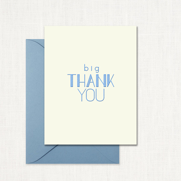 Big Thank You Greeting Card All Cards Leslie Store Big Thank You Greeting Card All Cards Leslie Store