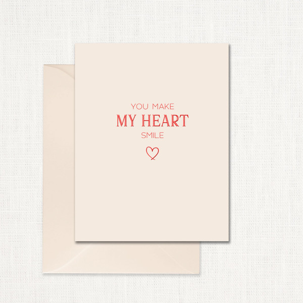 You Make My Heart Smile Greeting Card All Cards Leslie Store You Make My Heart Smile Greeting Card All Cards Leslie Store