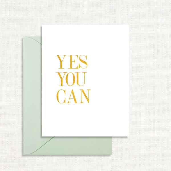 Yes, You Can Greeting Card All Cards Leslie Store Yes, You Can Greeting Card All Cards Leslie Store
