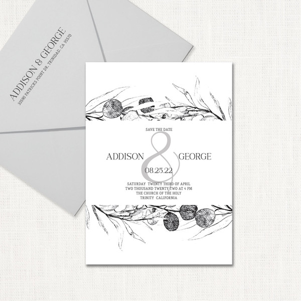 Addison Save the Date Cards wholesale wedding planner affiliate program Leslie Store Addison Save the Date Cards wholesale wedding planner affiliate program Leslie Store