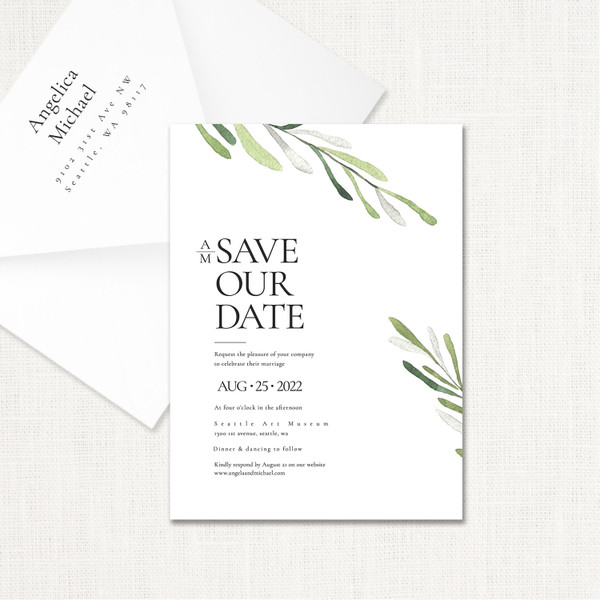 Angelica Save the Date Cards WEDDING DAY Leslie Store Angelica Save the Date Cards WEDDING DAY Leslie Store