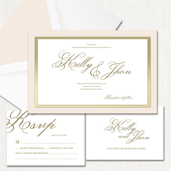 Kelly Gold Wedding Invitations wholesale wedding planner affiliate program leslie store Kelly Gold Wedding Invitations wholesale wedding planner affiliate program leslie store