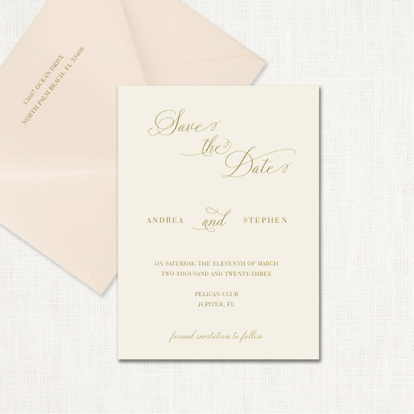 Andrea Blush Save the Date Cards Save the Date Leslie Store Andrea Blush Save the Date Cards Save the Date Leslie Store